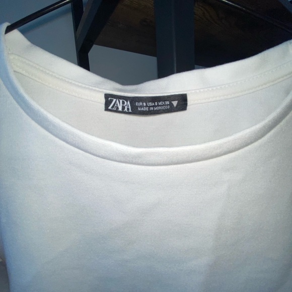 Zara ruffle sleeve bodysuit in White - Picture 3 of 3